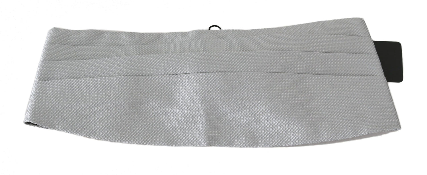 Dolce &amp; Gabbana Elegant Silk Gray Cummerbund