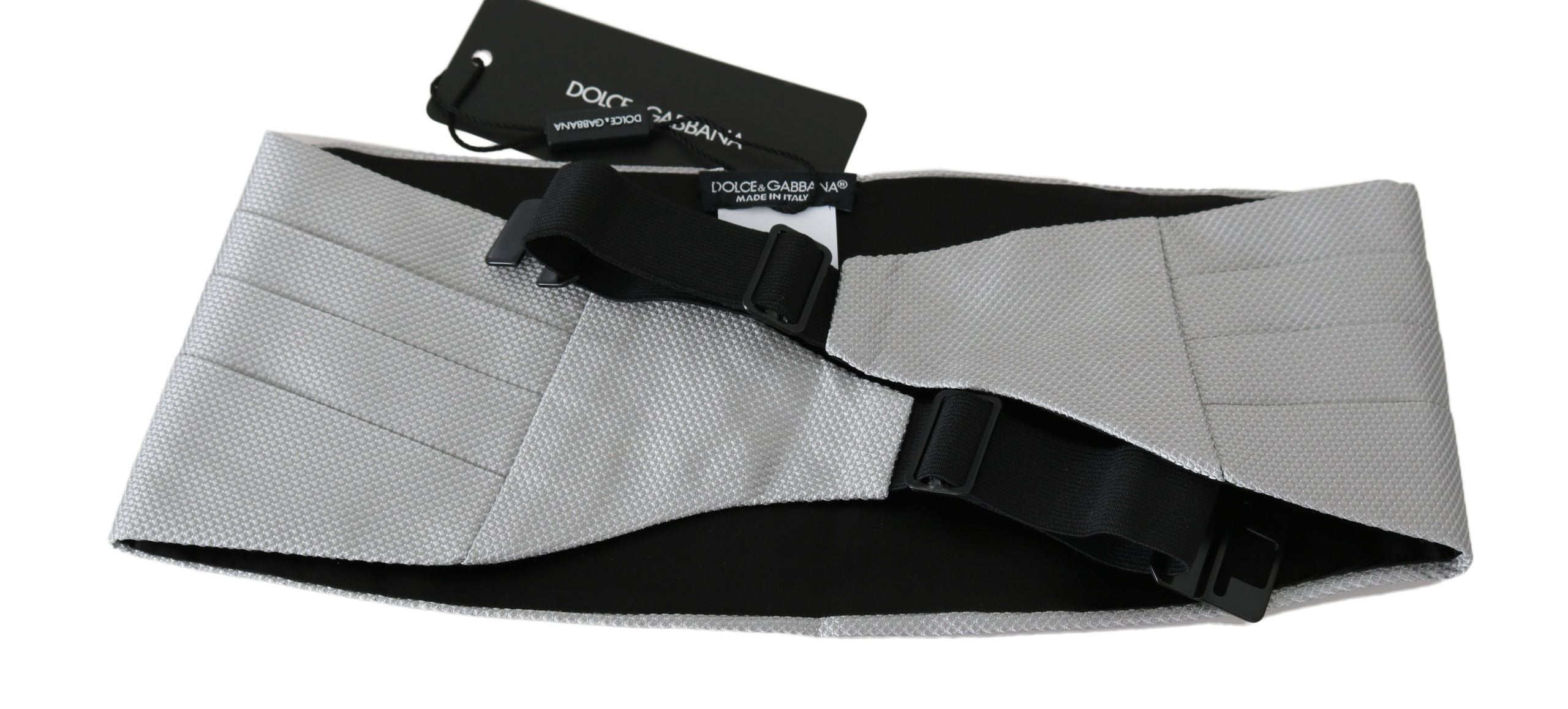 Dolce &amp; Gabbana Elegant Silk Gray Cummerbund