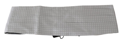 Dolce &amp; Gabbana Elegant Gray Silk Cummerbund