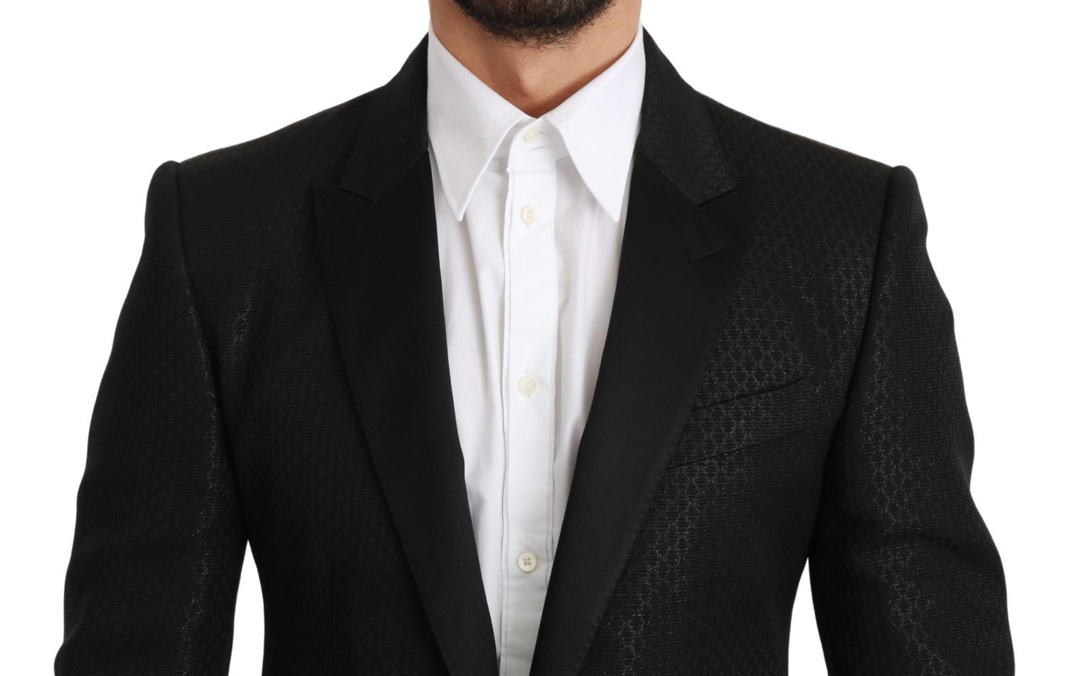 Dolce &amp; Gabbana Slim Fit Martini Black Blazer Jacket