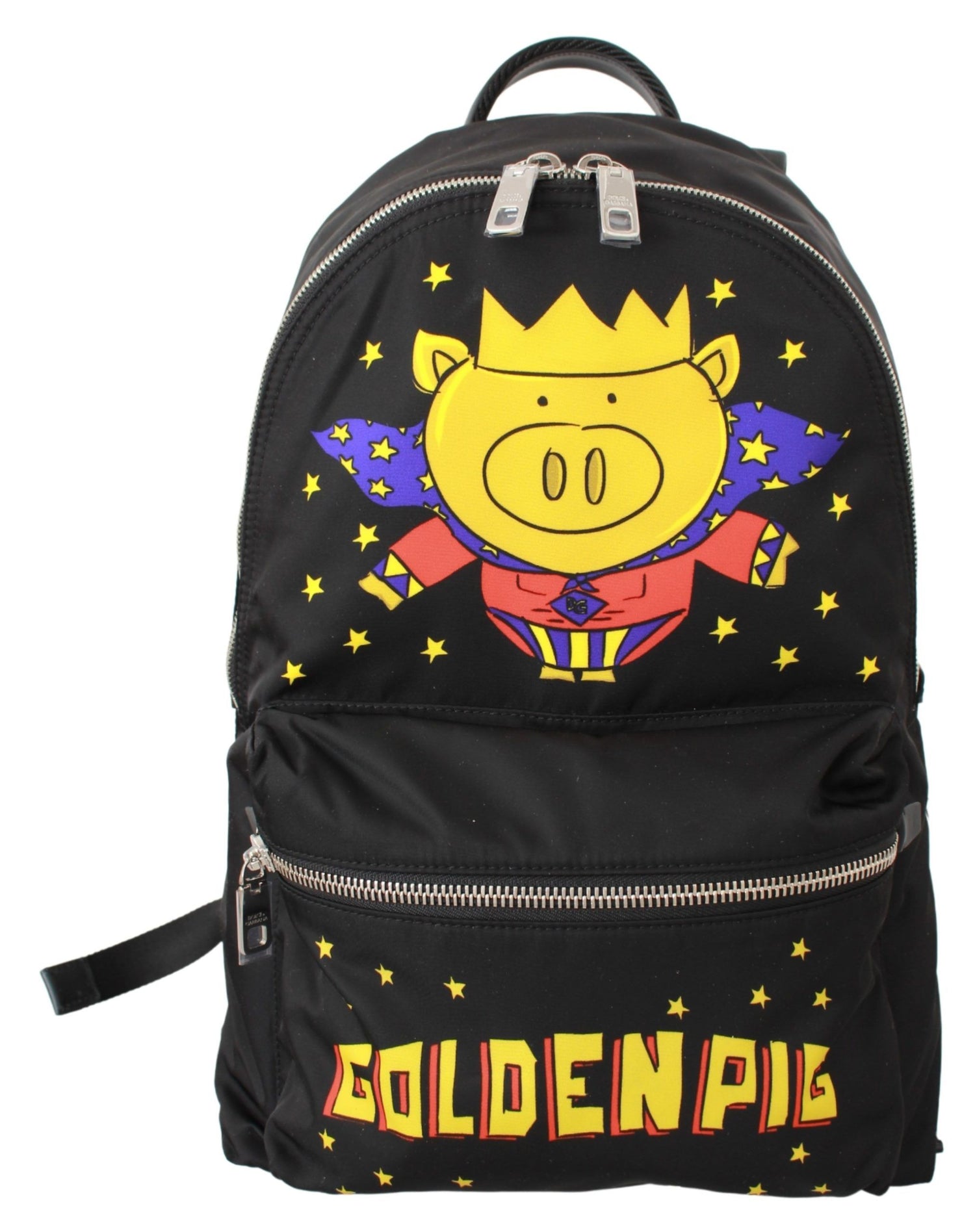 Dolce &amp; Gabbana Golden Pig Motif Luxe Backpack