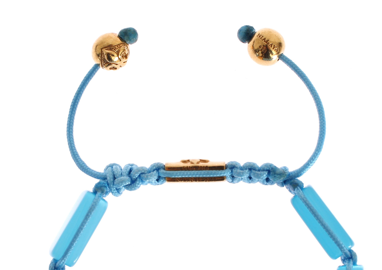 Nialaya Elegant Blue Opal &amp; Diamond-Studded Bracelet