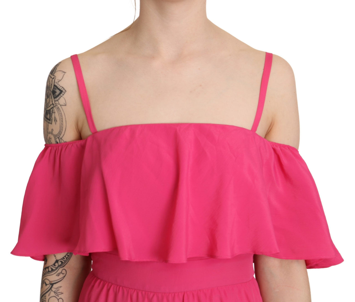 Liu Jo Elegant Off Shoulder A-Line Dress