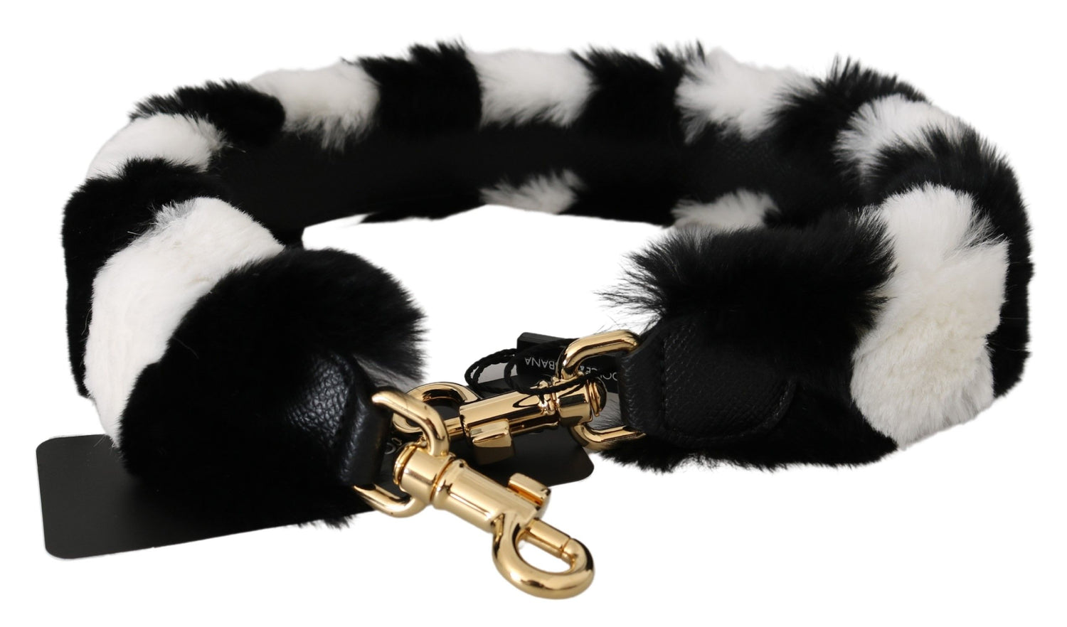 Dolce &amp; Gabbana Elegant Fur Shoulder Strap Accessory