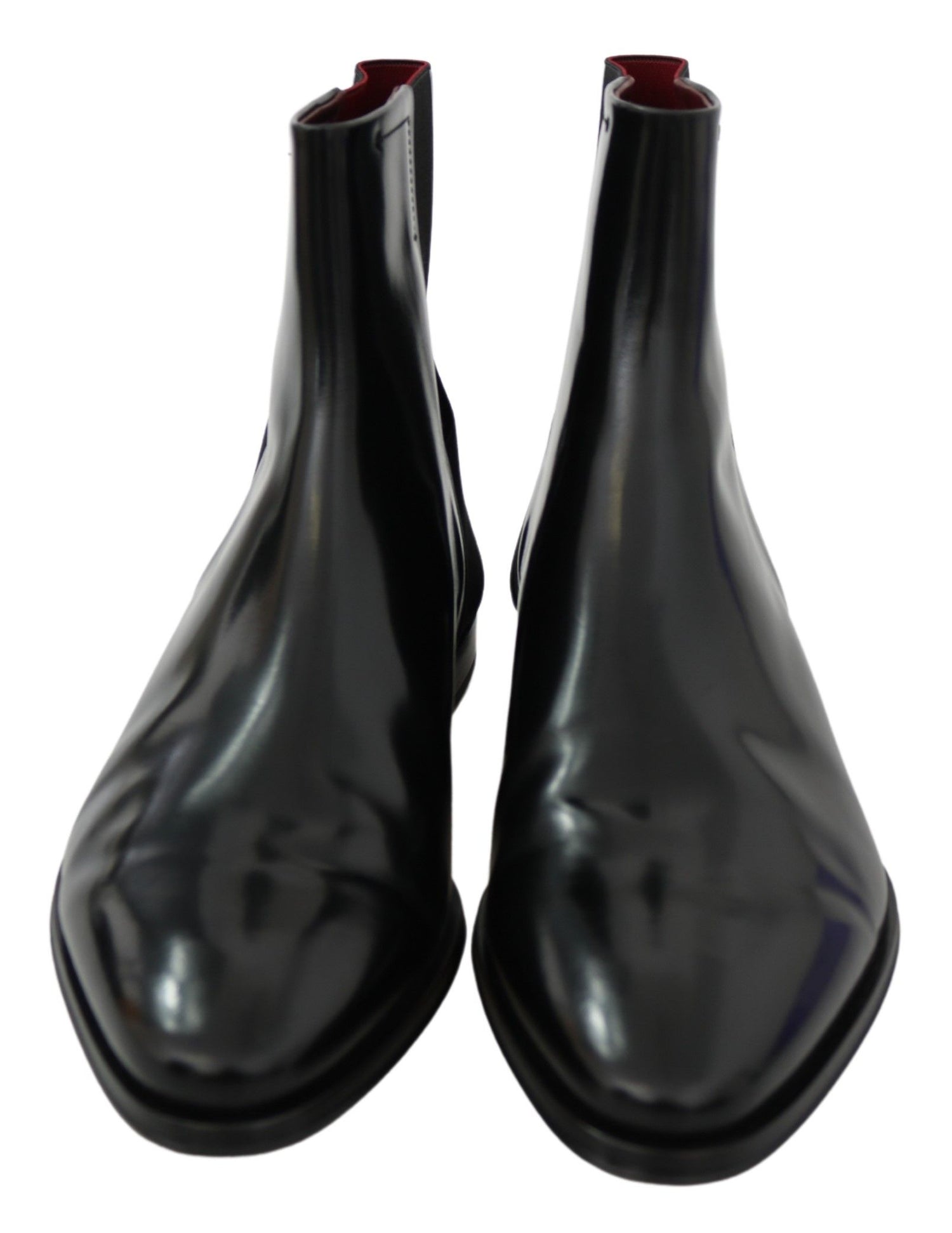 Dolce &amp; Gabbana Elegant Black Leather Chelsea Boots