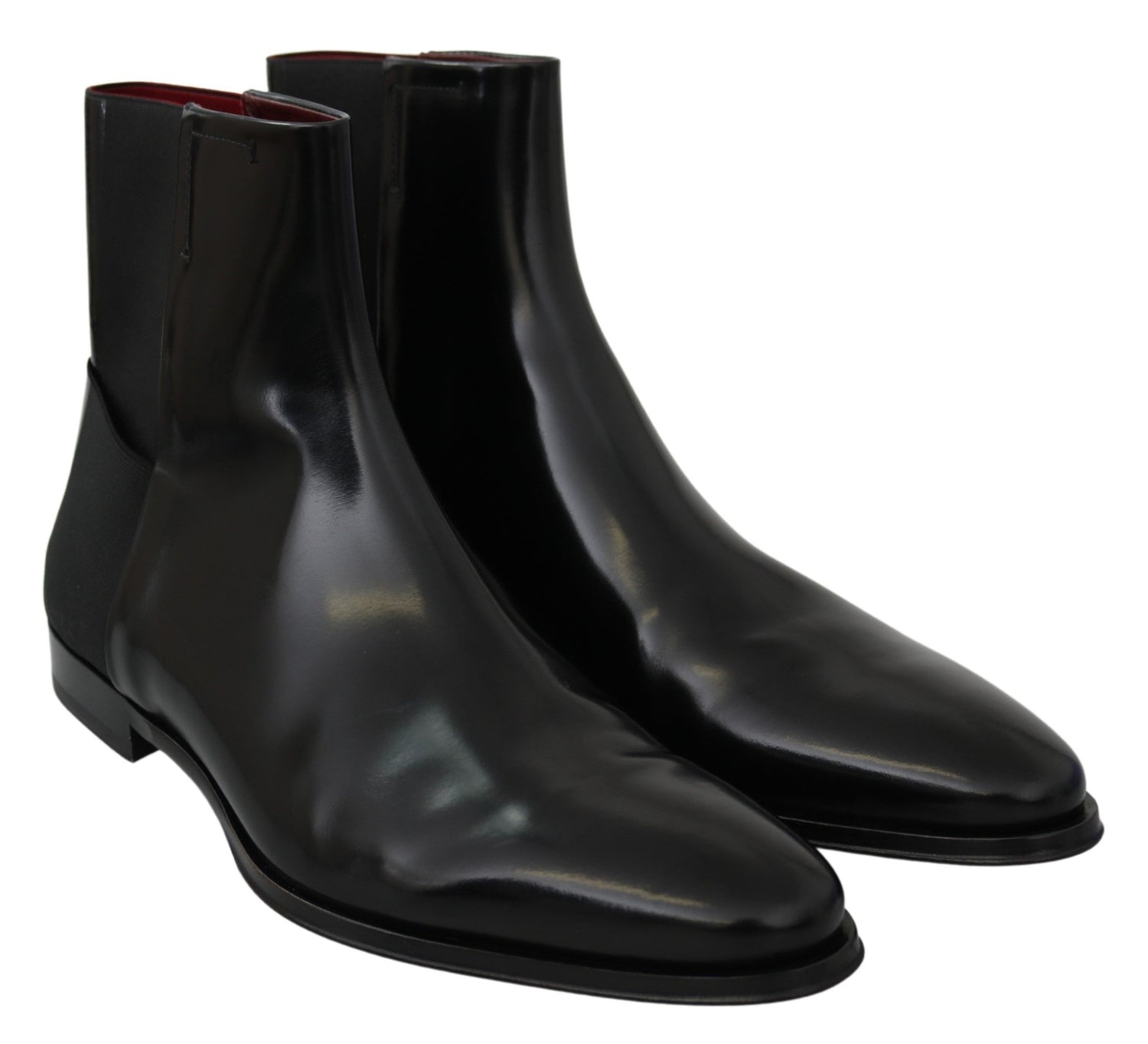 Dolce &amp; Gabbana Elegant Black Leather Chelsea Boots