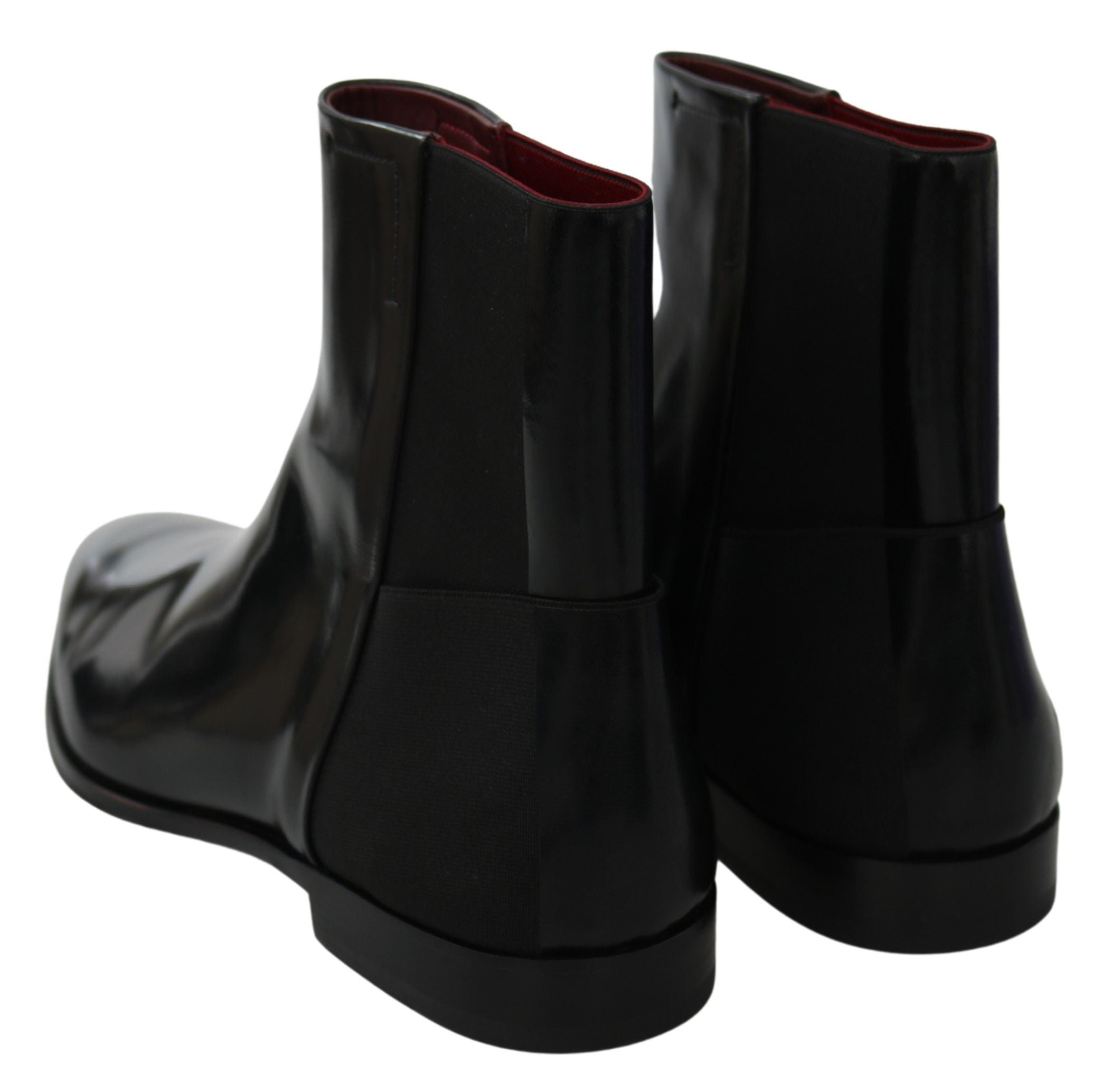 Dolce &amp; Gabbana Elegant Black Leather Chelsea Boots