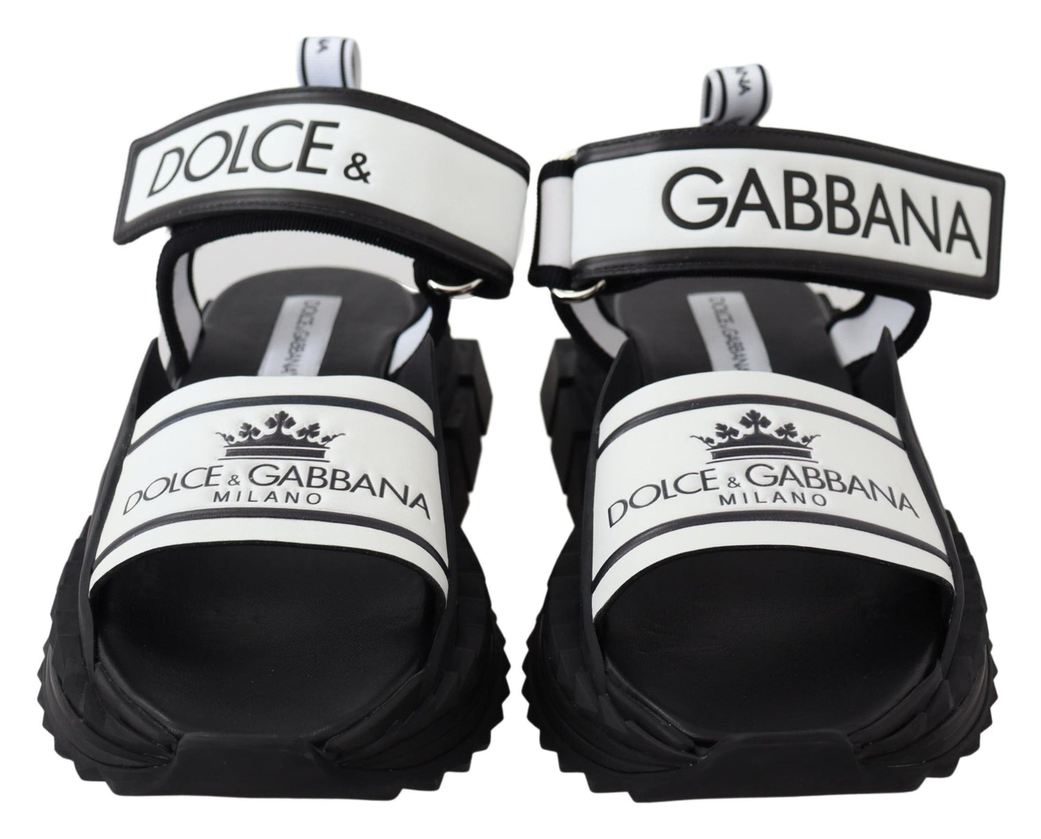 Dolce &amp; Gabbana Super King Slider Sandals in Monochrome