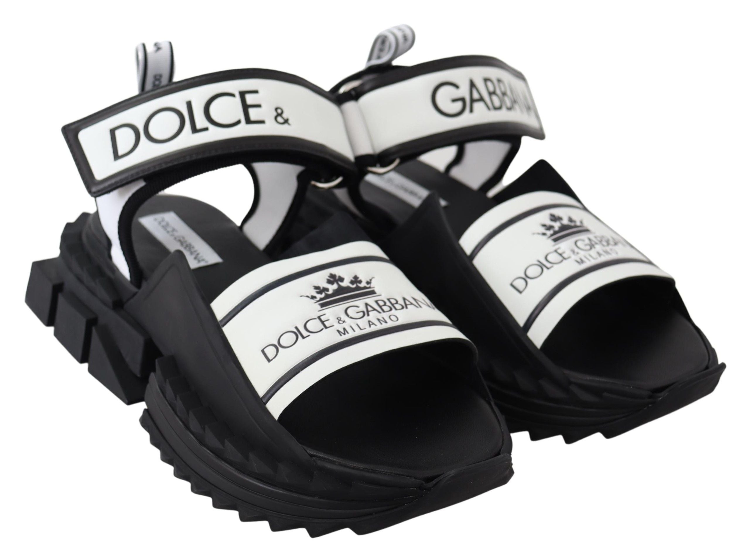 Dolce &amp; Gabbana Super King Slider Sandals in Monochrome