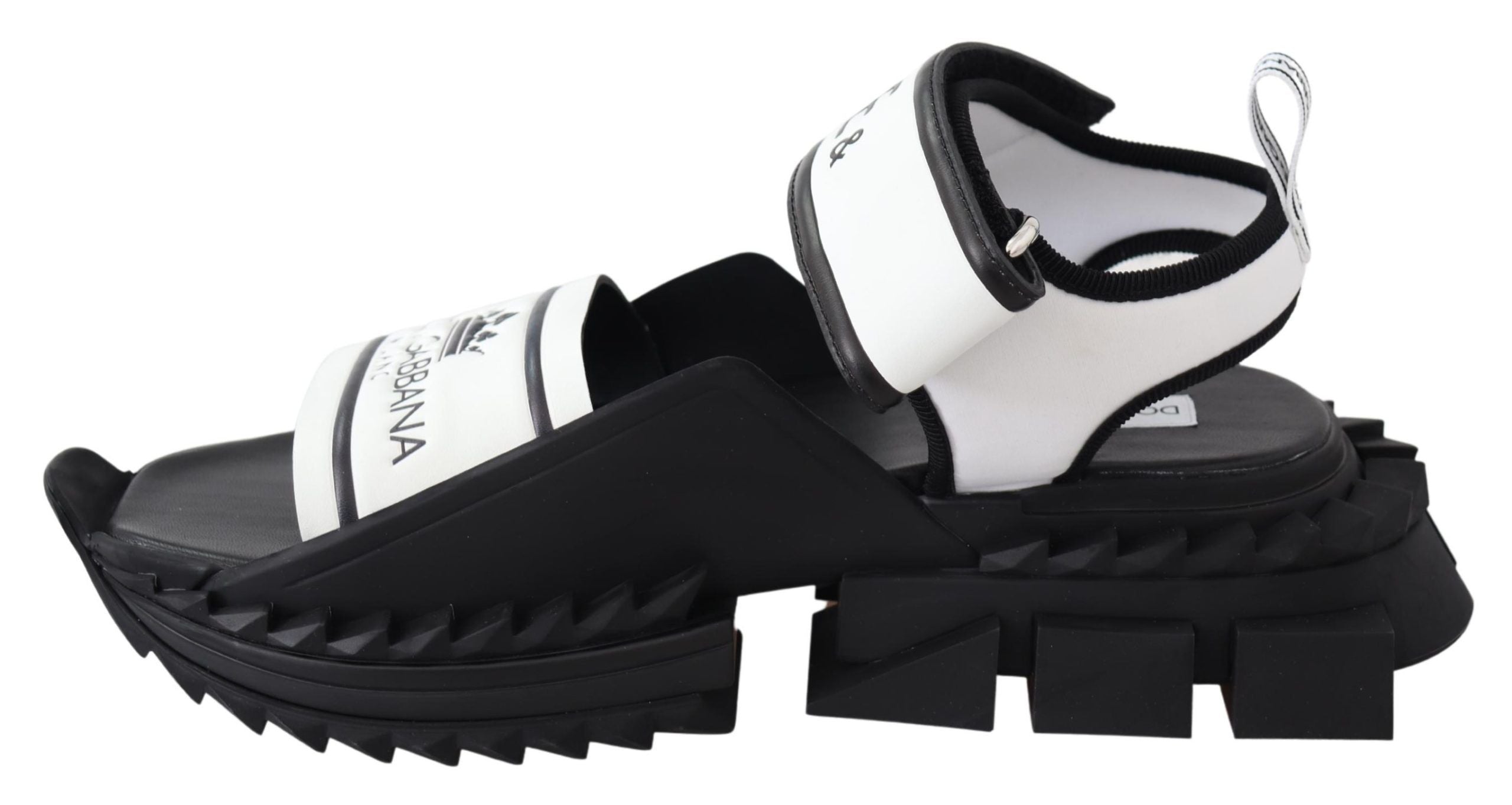 Dolce &amp; Gabbana Super King Slider Sandals in Monochrome