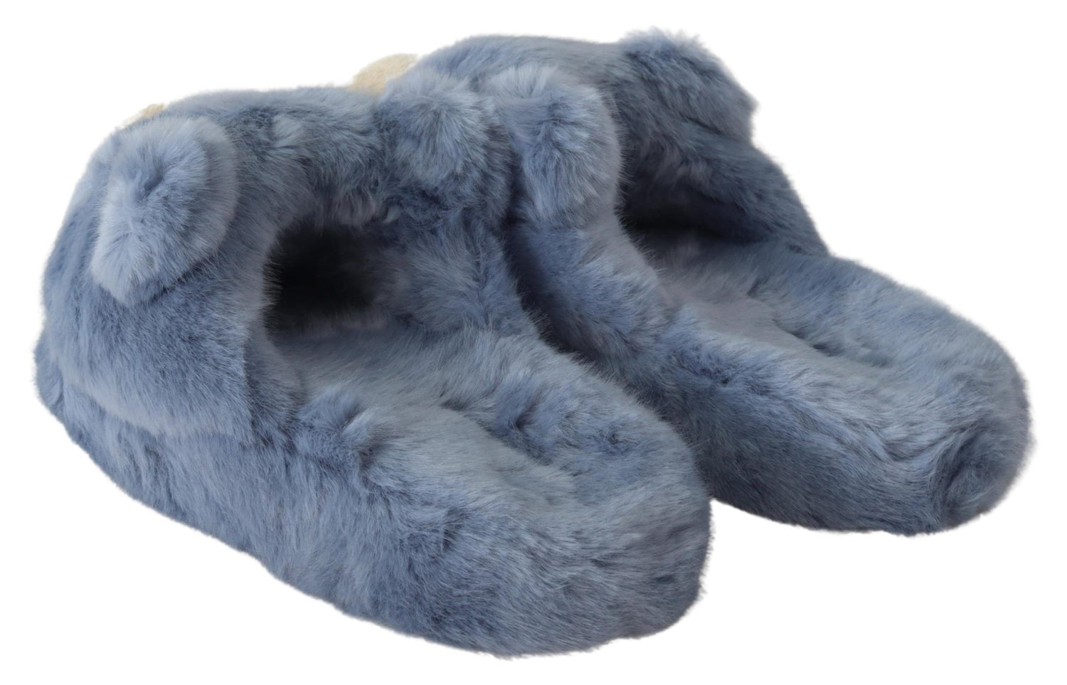 Dolce &amp; Gabbana Chic Teddy Bear Blue Loafers Shoes