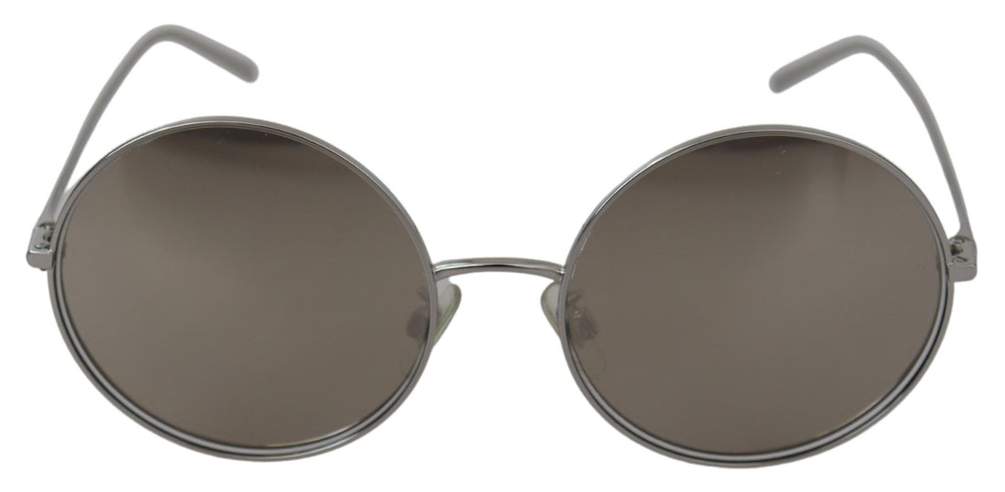 Dolce &amp; Gabbana Chic Silver Grey Lens Sunglasses for Women