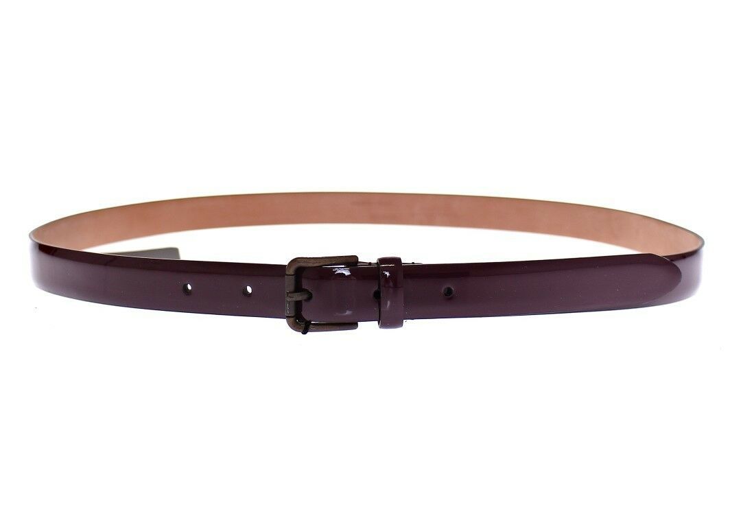 Dolce &amp; Gabbana Elegant Purple Leather Belt