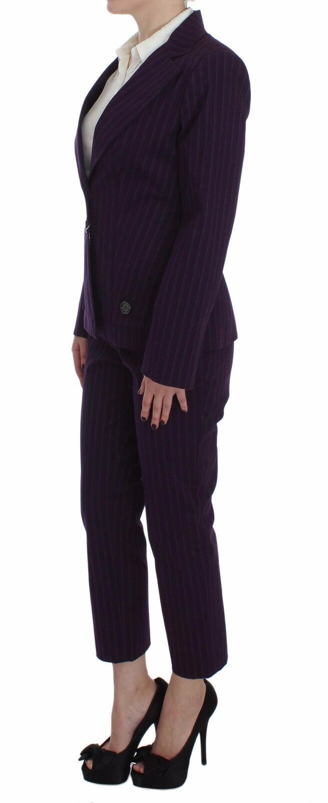 BENCIVENGA Elegant Striped Pant &amp; Blazer Suit