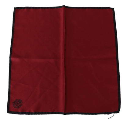 Dolce &amp; Gabbana Elegant Red Silk Square Handkerchief