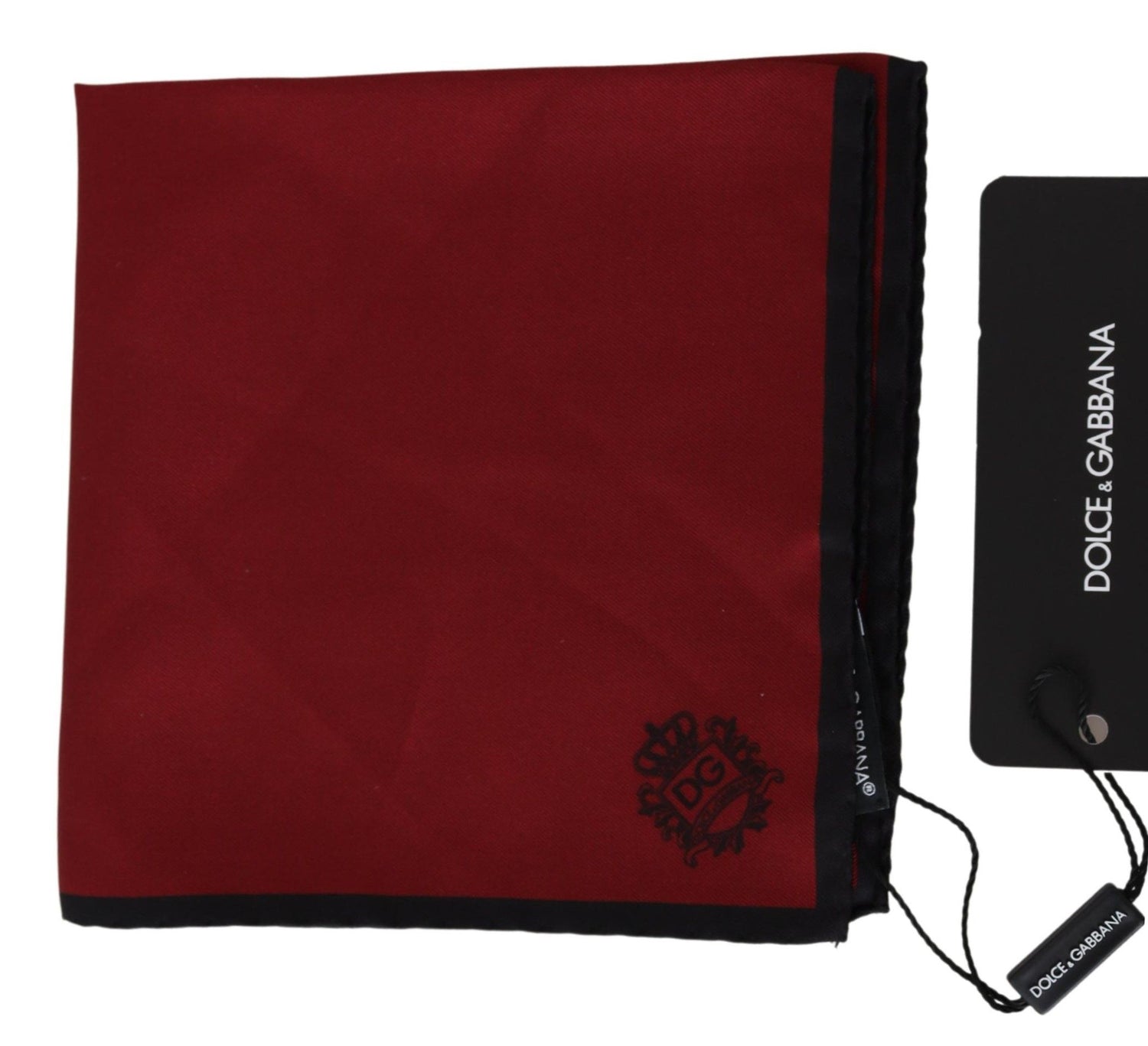 Dolce &amp; Gabbana Elegant Red Silk Square Handkerchief