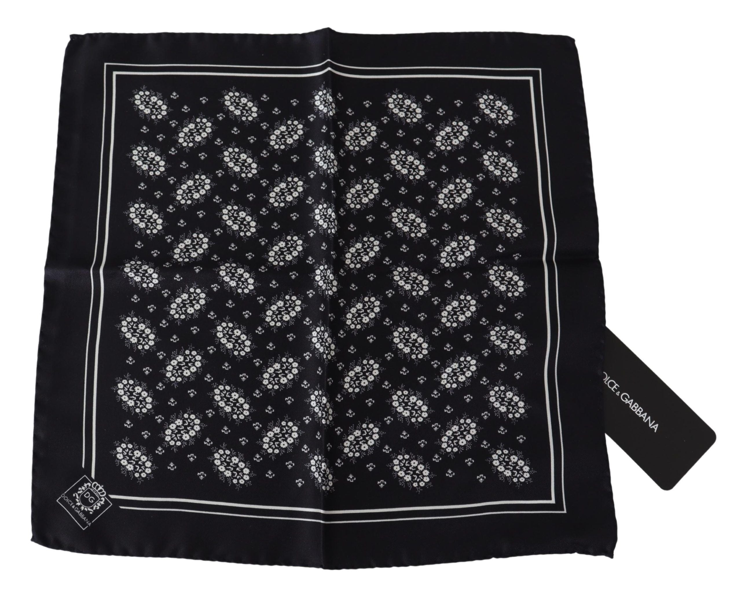 Dolce &amp; Gabbana Elegant Silk Patterned Pocket Square