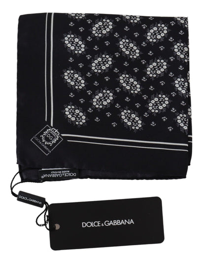 Dolce &amp; Gabbana Elegant Silk Patterned Pocket Square