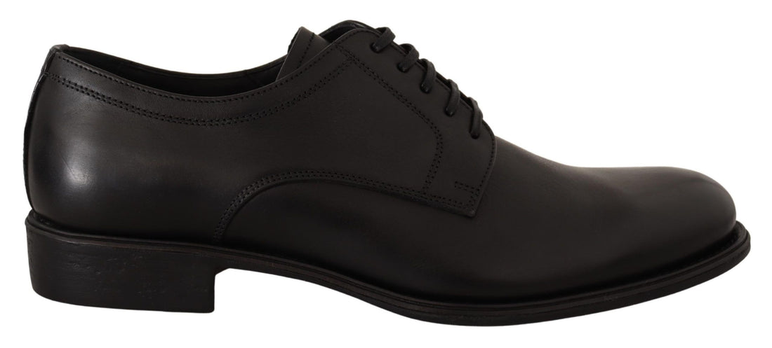 Dolce &amp; Gabbana Elegant Black Derby Formal Shoes