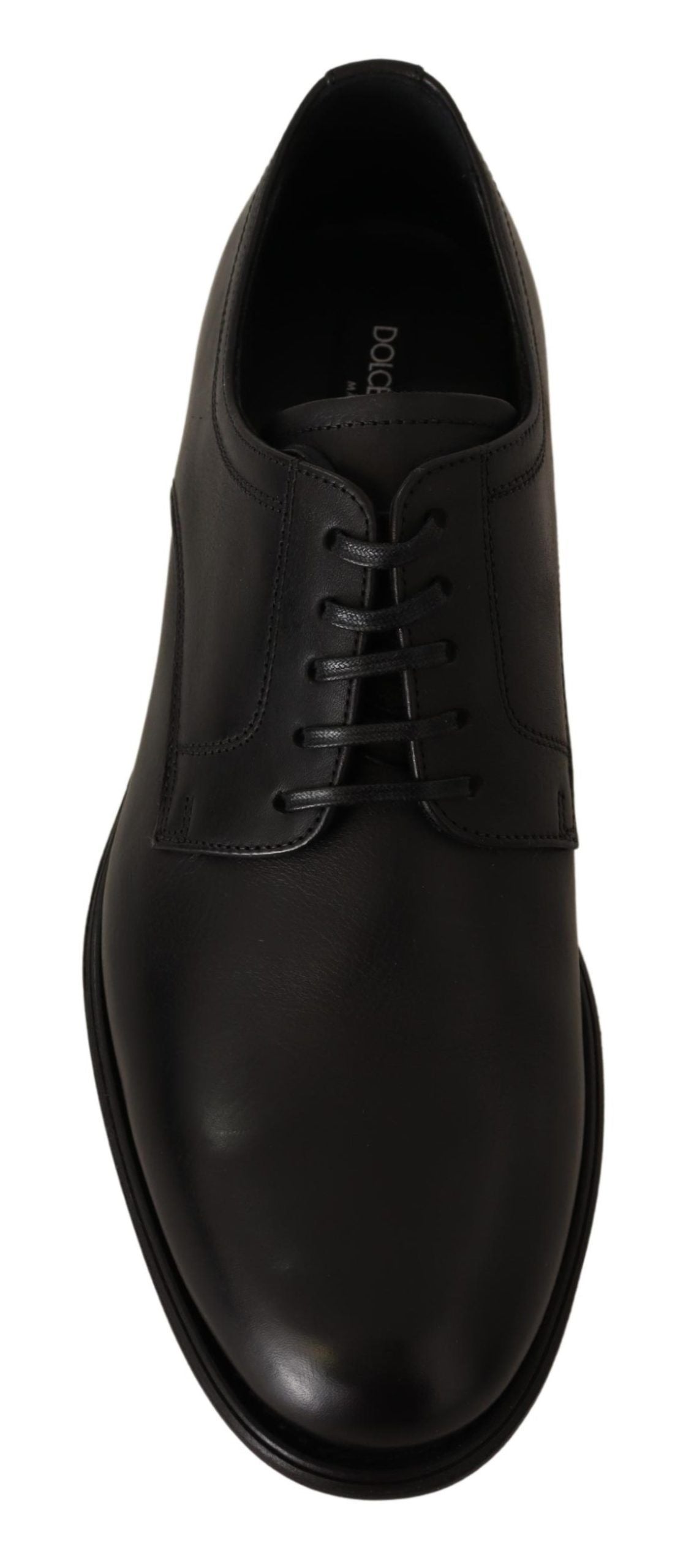 Dolce &amp; Gabbana Elegant Black Derby Formal Shoes