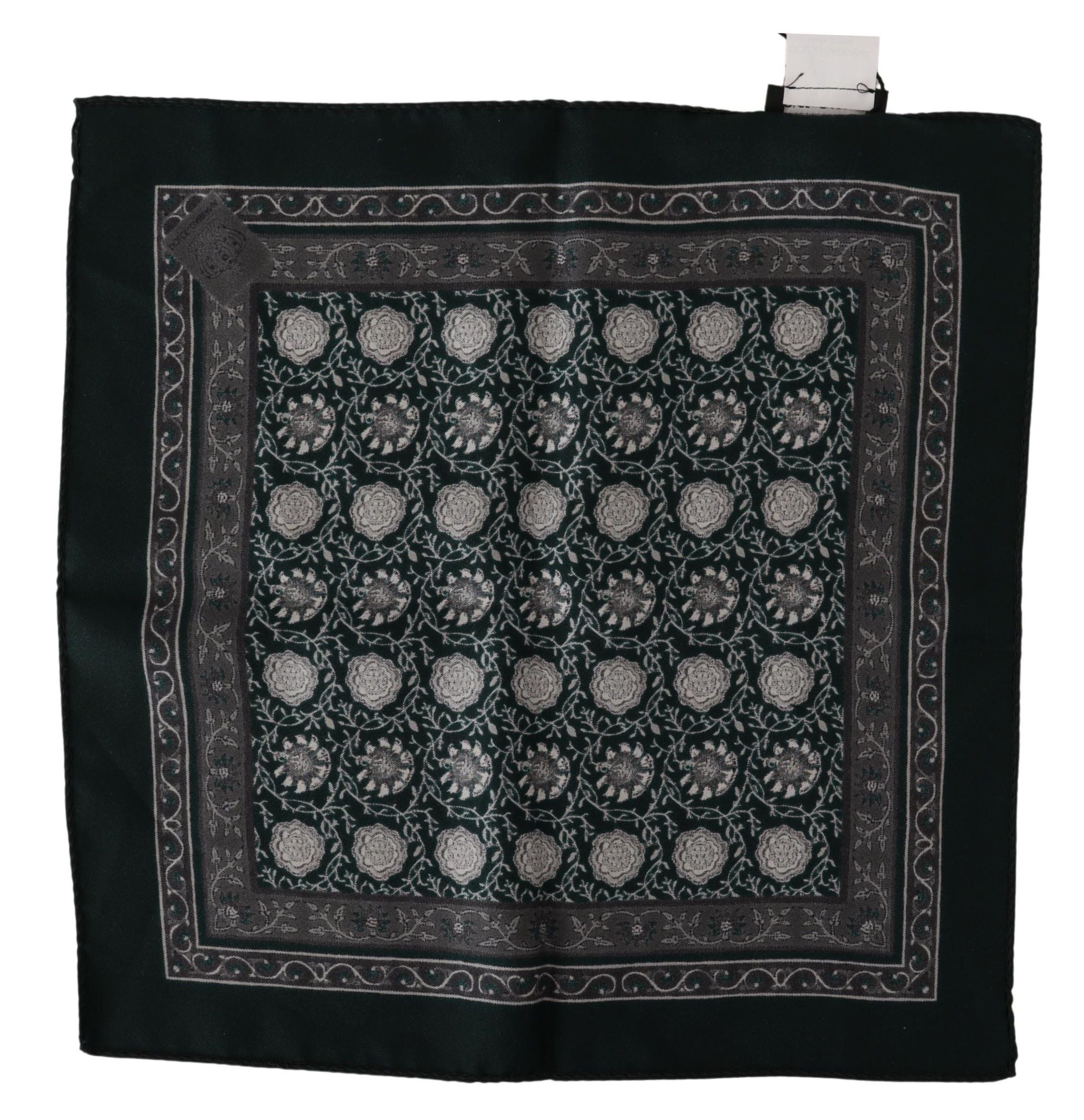 Dolce &amp; Gabbana Exquisite Silk Pocket Square Handkerchief