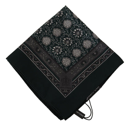 Dolce &amp; Gabbana Exquisite Silk Pocket Square Handkerchief