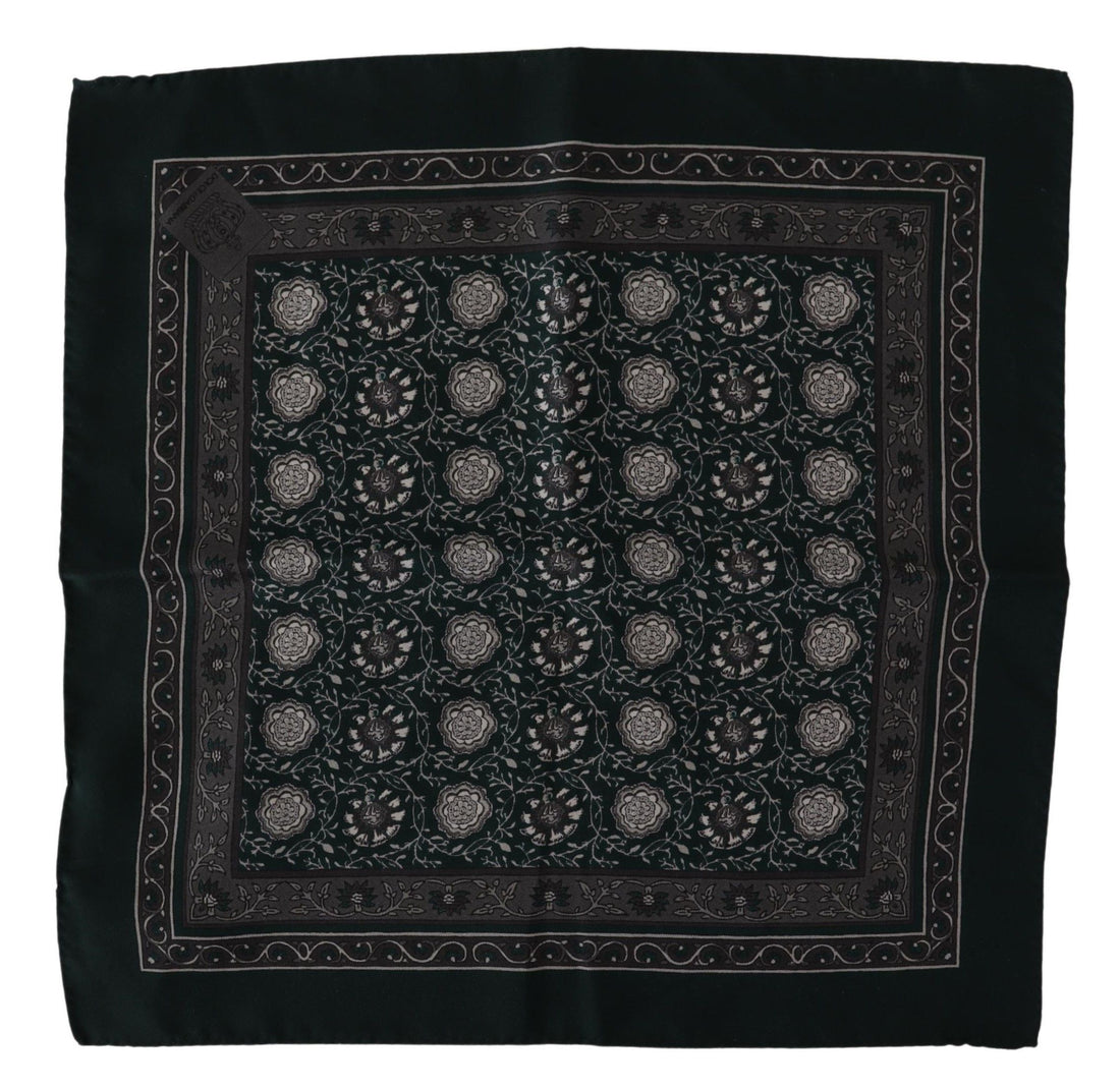 Dolce &amp; Gabbana Exquisite Silk Pocket Square Handkerchief