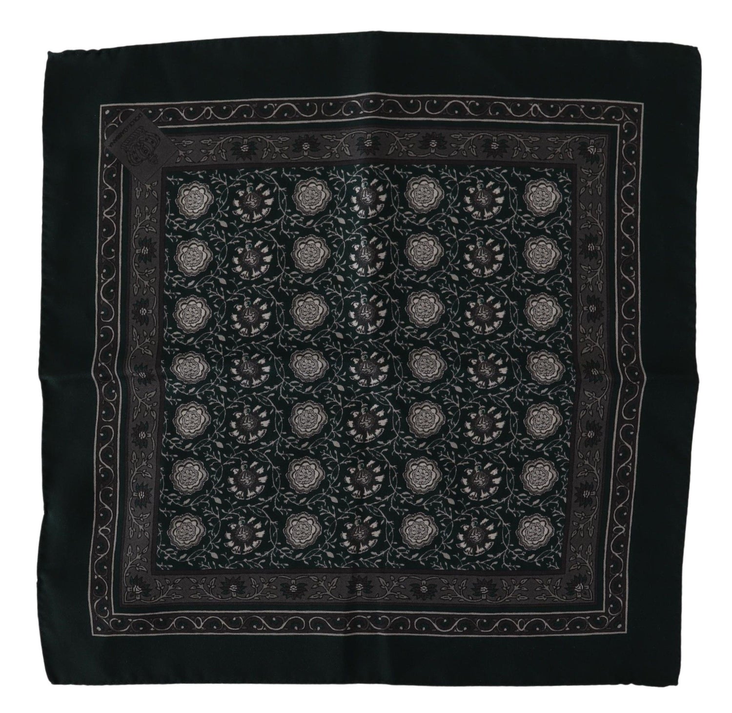 Dolce &amp; Gabbana Exquisite Silk Pocket Square Handkerchief