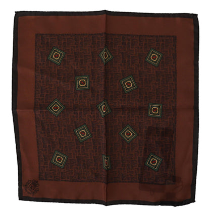 Dolce &amp; Gabbana Elegant Silk Pocket Square Handkerchief