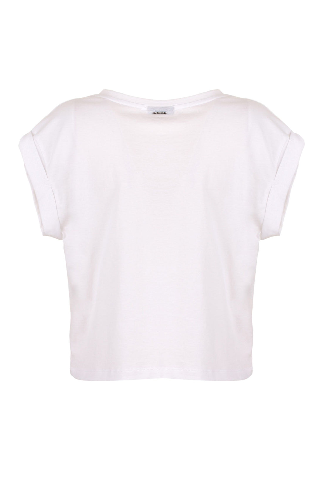 Imperfect White Cotton Women T-Shirt