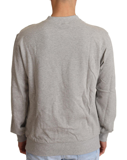 Dolce &amp; Gabbana Sophisticated Gray Crewneck Sweater