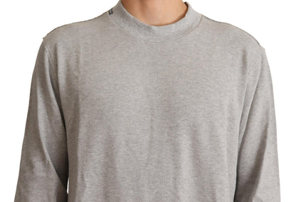 Dolce &amp; Gabbana Sophisticated Gray Crewneck Sweater