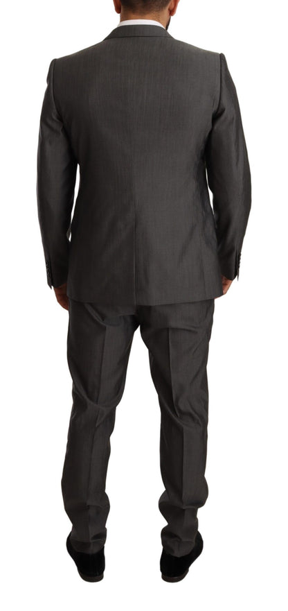 Dolce &amp; Gabbana Elegant Martini Slim-Fit Wool Silk Suit