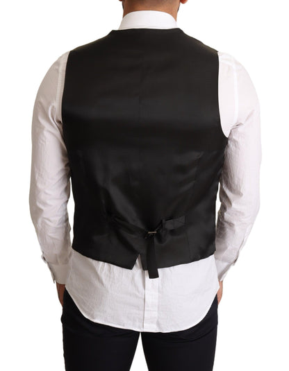 Dolce &amp; Gabbana Elegant Black Formal Dress Vest