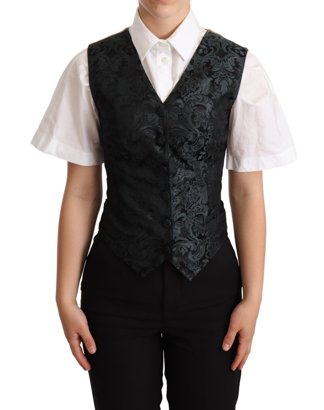 Dolce &amp; Gabbana Enchanting Jacquard Floral Waistcoat