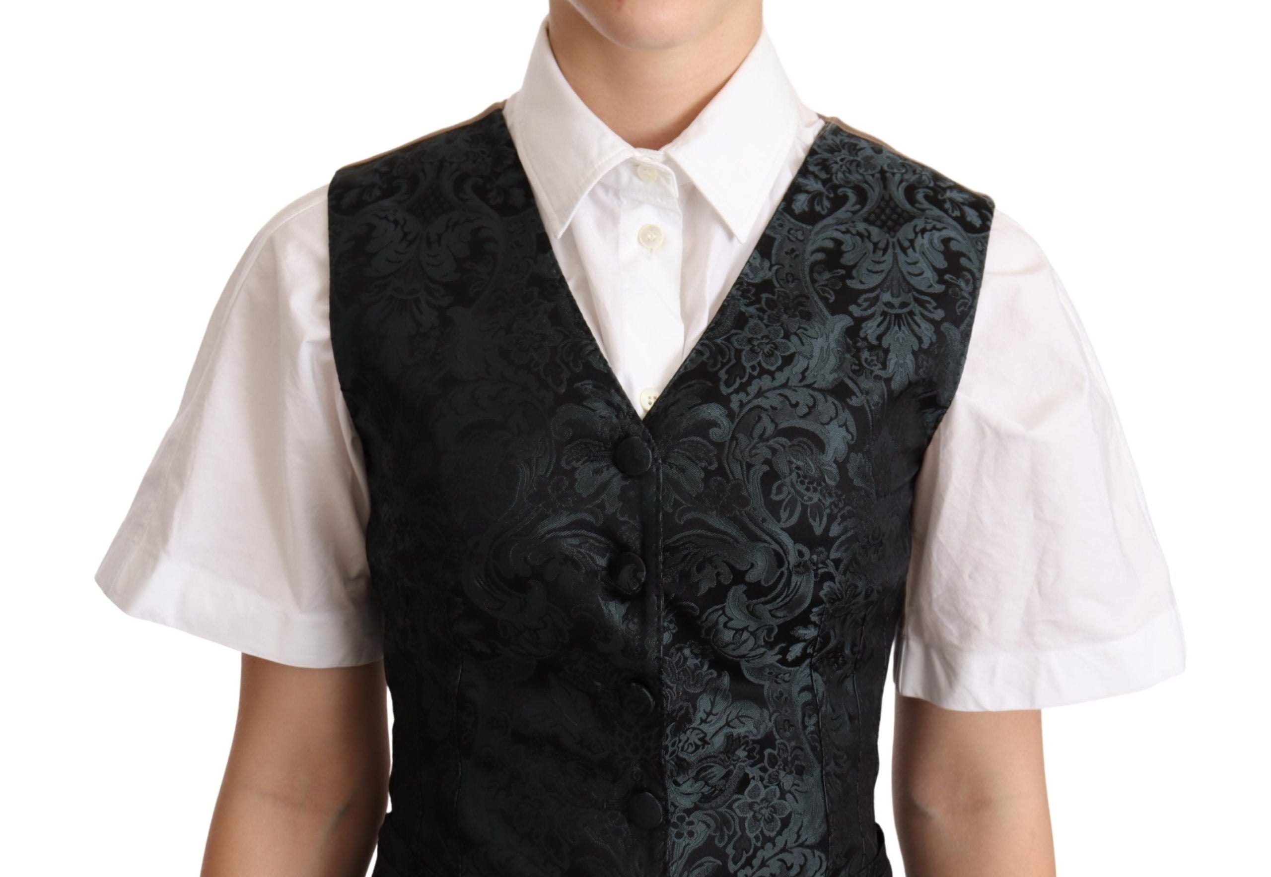 Dolce &amp; Gabbana Enchanting Jacquard Floral Waistcoat