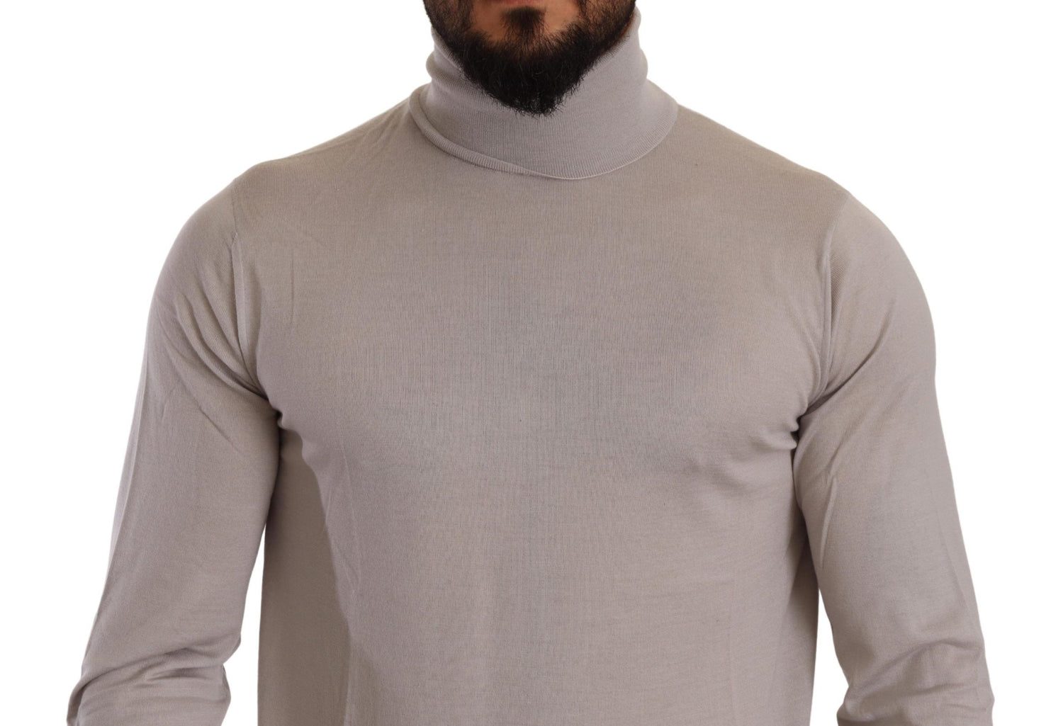 Dolce &amp; Gabbana Elegant Light Blue Cashmere Turtleneck Sweater