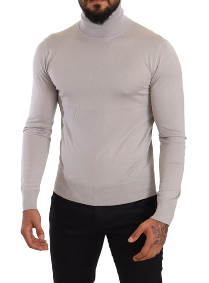 Dolce &amp; Gabbana Elegant Cashmere-Silk Blend Turtleneck