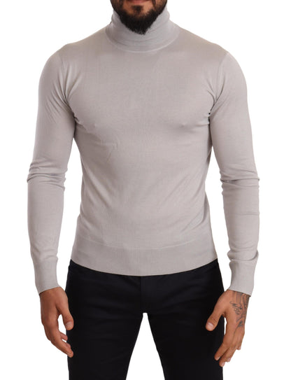 Dolce &amp; Gabbana Elegant Cashmere-Silk Blend Turtleneck