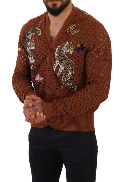 Dolce &amp; Gabbana Refined Elegance Multicolor Embroidered Cardigan