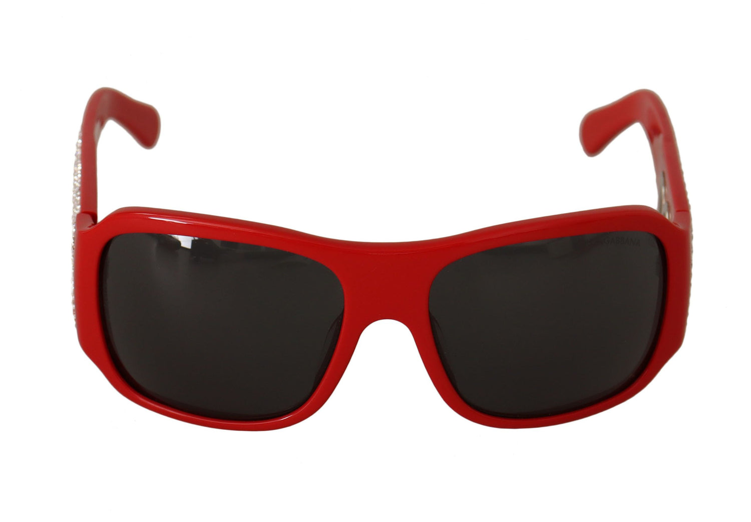 Dolce &amp; Gabbana Swarovski Stone Embellished Red Sunglasses