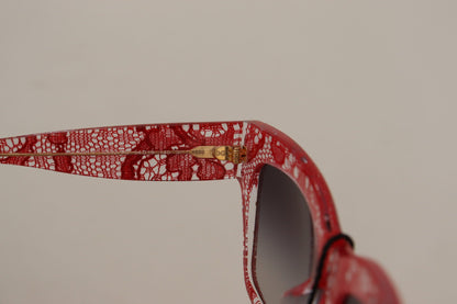 Dolce &amp; Gabbana Elegant Sicilian Lace Insert Sunglasses