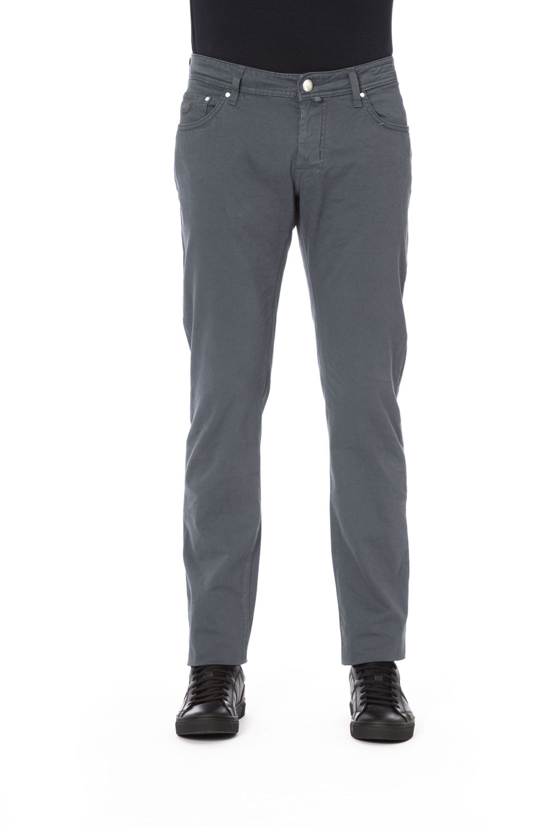 Jacob Cohen Gray Cotton Men Jeans