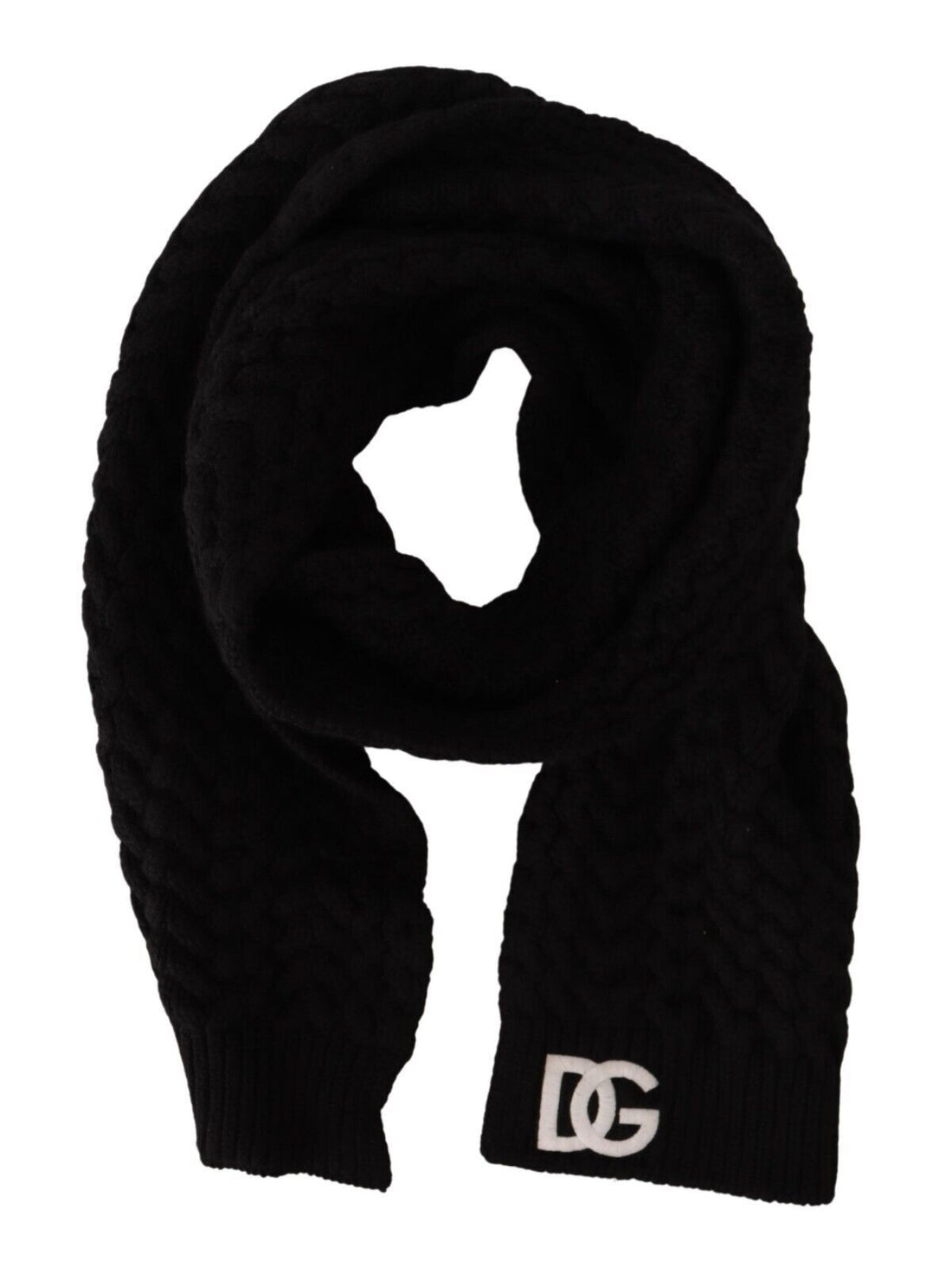 Dolce &amp; Gabbana Elegant Black Cashmere Scarf