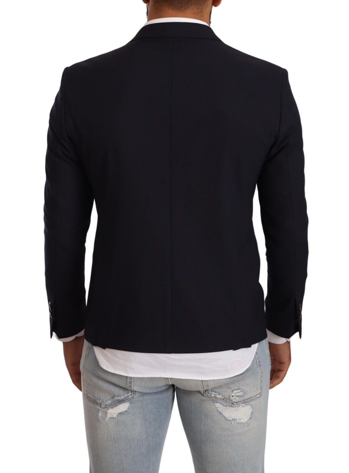 Domenico Tagliente Elegant Single Breasted Black Jacket