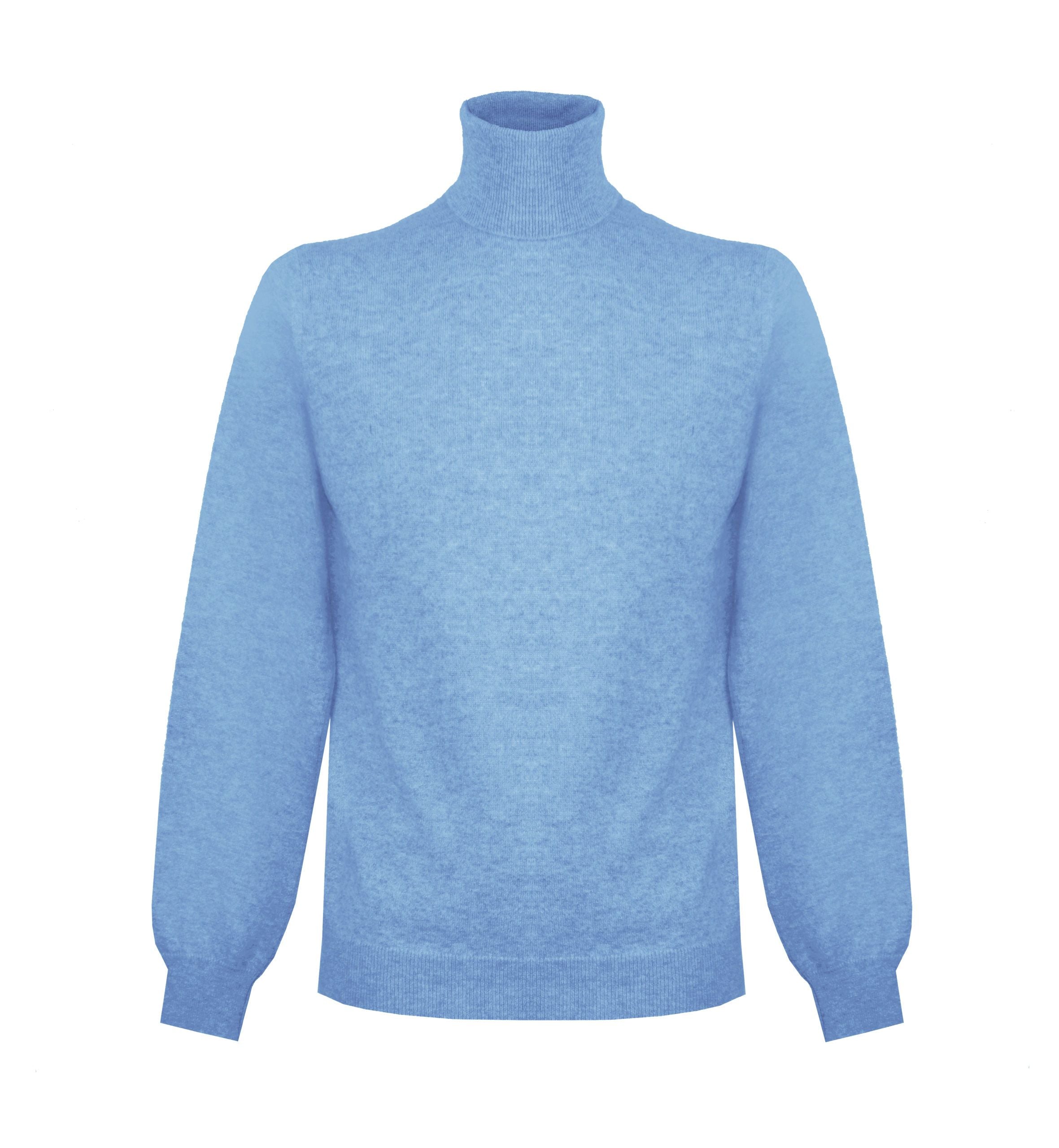 Malo Ice Blue Cashmere Men Sweater