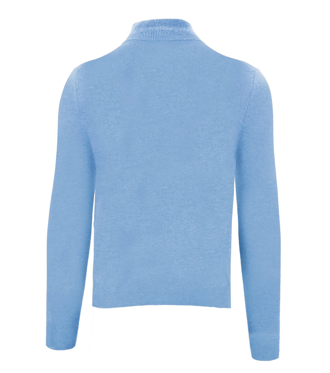 Malo Elegant Ice Blue Cashmere High Collar Sweater