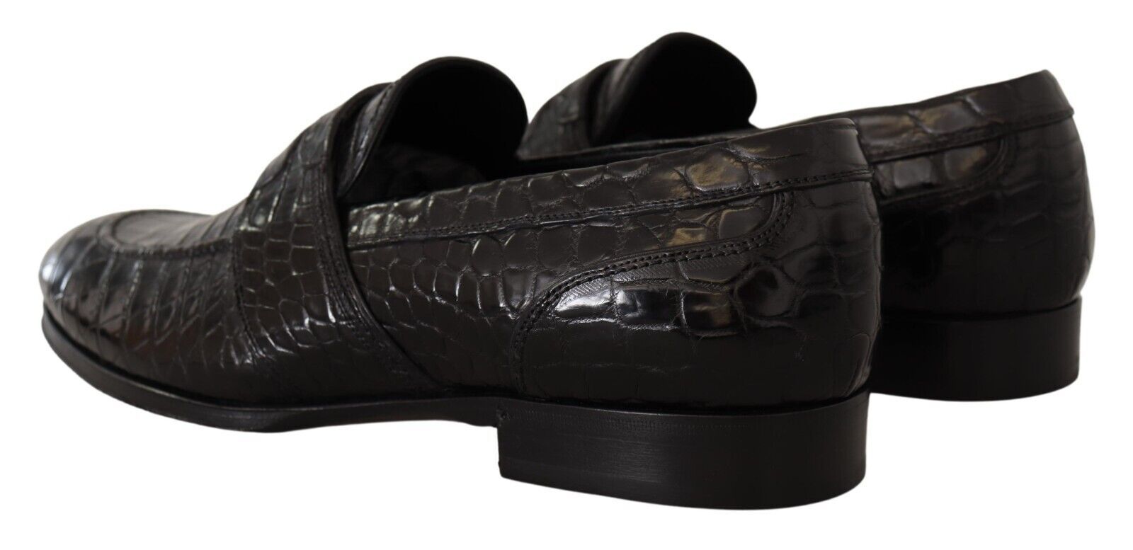 Dolce &amp; Gabbana Elegant Crocodile Leather Moccasin Shoes