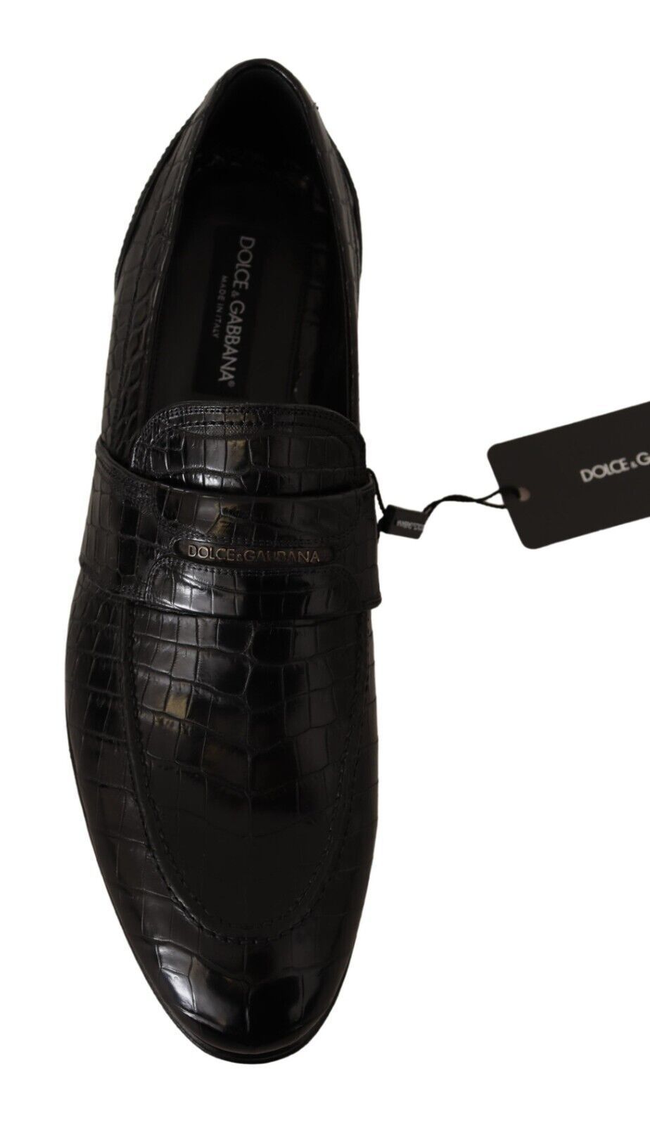 Dolce &amp; Gabbana Elegant Crocodile Leather Moccasin Shoes