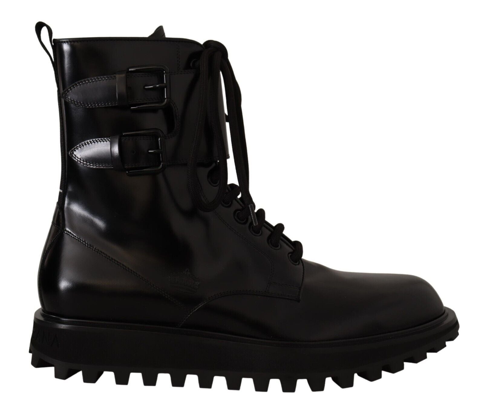 Dolce &amp; Gabbana Elegant Black Leather Ankle Boots